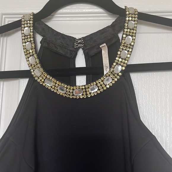 Black Halter Dress - Picture 2 of 6